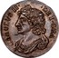 UK 1/4 Merk Charles II 1681 KM# 116 CAROLUS II DEI GRA coin obverse