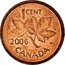 Canada 1 Cent Maple Leaf 2006 Proof set (Victoria Cross) 1 CENT 2010 CANADA K G coin reverse