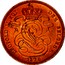 Belgium 1 Centime 1875 KM# 33.1 Decimal Coinage LEOPOLD II ROI DES BELGES 1875 coin obverse