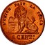 Belgium 1 Centime 1875 KM# 33.1 Decimal Coinage L'UNION FAIT LA FORCE CONSTITUTION BELGE 1831 1 CENTE BRAEMT F. coin reverse