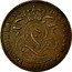 Belgium 1 Centime 1887 KM# 34.2 Decimal Coinage LEOPOLD II KONING DER BELGEN 1907 coin obverse