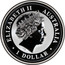 Australia 1 Dollar Kookaburra. Privy Mark Monkey Mia 2000 KM# 416.9 ELIZABETH II AUSTRALIA 1 DOLLAR IRB coin obverse