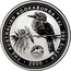 Australia 1 Dollar Kookaburra. Privy Mark Monkey Mia 2000 KM# 416.9 THE AUSTRALIAN KOOKABURRA 1 OZ 999 SILVER 2000 coin reverse