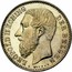Belgium 1 Franc 1887 KM# 29.1 Decimal Coinage LEOPOLD II KONING DER BELGEN L. WIENER coin obverse