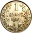 Belgium 1 Franc 1909 KM# 56.2 Decimal Coinage 1 FRANC 1909 coin reverse