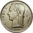 Belgium 1 Franc Baudouin I Circulation Coin 1951 KM# 142.1 1951 RAU coin obverse