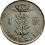 Belgium 1 Franc 1970 KM# 143.2 Decimal Coinage 1 FR BELGIË coin reverse