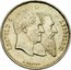 Belgium 1 Franc 50th Anniversary of Independence 1880 KM# 38 LEOPOLD I LEOPOLD II L. WIENER coin obverse