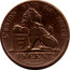 Belgium 10 Centimes 1832 KM# 2.2 Decimal Coinage 10 CENTS BRAEMT F. CONSTITUTION BELGE 1831 L'UNION FAIT LA FORCE coin reverse