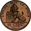Belgium 10 Centimes 1848 KM# 2.1 Decimal Coinage LEOPOLD PREMIER ROI DES BELGES 1848 coin obverse