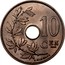 Belgium 10 Centimes Leopold II 1903 KM# 53 10 CEN A. MICHAUX coin reverse