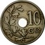 Belgium 10 Centimes 1905 KM# 52 Decimal Coinage 10 CES A.MICHAUX coin reverse