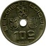 Belgium 10 Centimes 1939 KM# 113.1 Decimal Coinage BELGIE BELGIQUE 10C O.JESPERS coin obverse
