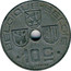 Belgium 10 Centimes 1943 KM# 125 Decimal Coinage BELGIQUE BELGIE 10C O.JESPERS coin obverse