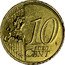 Belgium 10 Euro Cent Albert II - 2nd map - 2nd type - 2nd portrait 2011 KM# 277 10 EURO CENT LL coin reverse