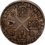 UK 10 Shillings James II 1688 KM# 121 MAG BR FRA ET HIB REX 1688 coin reverse