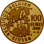 Belgium 100 Euro 50th Anniversary of Brussels Exposition 2008 Proof KM# 272 BELGIE BELGIQUE BELGIEN Q P 100 EURO 2008 LL coin obverse