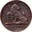 Belgium 2 Centimes Leopold I 1863 KM# 4.2 L'UNION FAIT LA FORCE CONSTITUTION BELGE 1831 2 CENT.S BRAEMT F. coin reverse