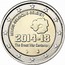 Belgium 2 Euro 100th Anniversary of the Beginning of the First World War 2014 KM# 345 BELGIE BELGIQUE BELGIEN 2014 18 THE GREAT WAR CENTENARY coin obverse