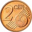 Belgium 2 Euro Cent (Albert II - 2nd type - 1st portrait) KM# 296 2 EURO CENT LL coin reverse
