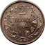 Belgium 2 Francs Leopold II 1904 KM# 58.1 2 FRANCS 1904 coin reverse