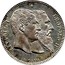 Belgium 2 Francs 50th Anniversary of Independence 1880 KM# 39 LEOPOLD I LEOPOLD II L. WIENER coin obverse