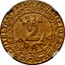 Belgium 2 Francs Ghent German Occupation WWI 1918 KM# Tn5 1918 2 FRANK UITBETAALBAAR JANUARI 1922 PAX ET LABOR coin reverse