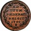 Belgium 2 Liards Austrian Netherlands 1790 (b) KM# 45 AD USUM FÅ’DERATI BELGII 1790 coin reverse