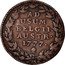 Belgium 2 Liards 2 Liards Maria Theresia 1777 (b) KM# 29 AD USUM BELGII AUSTR 1778 coin reverse