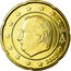Belgium 20 Euro Cent Albert II - 1st map - 1st type - 1st portrait 2002 KM# 228 A II 2002 coin obverse