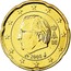 Belgium 20 Euro Cent Albert II - 2nd map - 2nd type - 2nd portrait 2008 Proof KM# 278 A II BE 2008 coin obverse