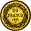Belgium 20 Francs Leopold I 1835 KM# A23.1 20 FRANCS 1835 coin reverse