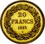 Belgium 20 Francs Leopold I 1835 Restrike KM# A23.3 20 FRANCS coin reverse