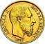 Belgium 20 Francs 1867 KM# 32 Decimal Coinage LEOPOLD II ROI DES BELGES L W 1867 coin obverse