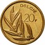 Belgium 20 Francs 1980 KM# 160 Decimal Coinage BELGIË 20F 1980 coin reverse