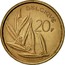 Belgium 20 Francs Baudouin I 1981 KM# 159 BELGIQVE 20F 1980 coin reverse