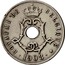 Belgium 25 Centimes 1908 KM# 62 Decimal Coinage ROYAUME DE BELGIQUE 1908 coin obverse