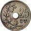 Belgium 25 Centimes 1908 KM# 62 Decimal Coinage 25 CES A.MICHAUX coin reverse