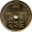 Belgium 25 Centimes 1939 KM# 114.1 Decimal Coinage BELGIQUE BELGIE 25C O.JESPERS coin obverse
