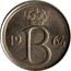 Belgium 25 Centimes Baudouin I 1964 KM# 153.1 19 B 64 RAF MAILLEUX coin obverse