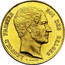 Belgium 25 Francs 1850 KM# 13.3 Decimal Coinage LEOPOLD PREMIER ROI DES BELGES L. WIENER coin obverse