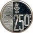 Belgium 250 Francs 60th Birthday of Queen Paola 1997 Proof KM# 207 1997 BELGI QUE EN E 250F Q P coin reverse