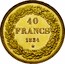 Belgium 40 Francs 1834 KM# B23.2 Decimal Coinage 40 FRANCS 1834 coin reverse