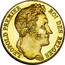 Belgium 40 Francs 1835 KM# B23.1 Decimal Coinage BRAEMT F. LEOPOLD PREMIER ROI DES BELGES coin obverse
