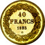 Belgium 40 Francs 1835 KM# B23.1 Decimal Coinage 40 FRANCS 1835 coin reverse
