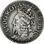 UK 40 Pence 1637 KM# 77 Scotland CAR D G SCOT AN FR ET HIB R coin obverse