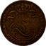 Belgium 5 Centimes 1859 KM# 5.3 Decimal Coinage LEOPOLD PREMIER ROI DES BELGES 1850 coin obverse