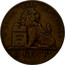 Belgium 5 Centimes 1859 KM# 5.3 Decimal Coinage L'UNION FAIT LA FORCE CONSTITUTION BELGE 1831 5 CENTS BRAEMT F. coin reverse