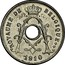 Belgium 5 Centimes 1910 KM# 66 Decimal Coinage ROYAUME DE BELGIQUE 1910 coin obverse