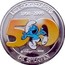 Belgium 5 Euro 50 Years of the Smurfs - Les Schtroumpfs 2008 Proof KM# 270a LES SCHTROUMPFS 1958 - 2008 PEYO 2008 DE SMURFEN coin reverse